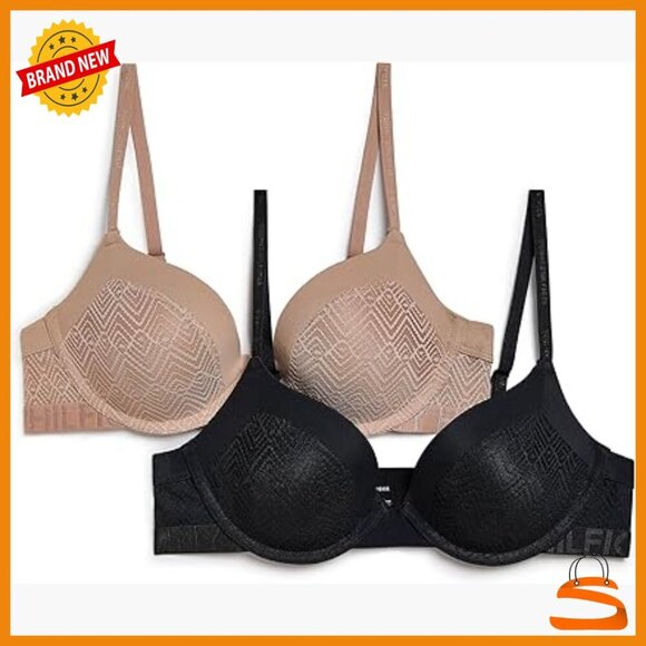 Other - Lightly Lined Lace Micro Bra 2-Pack, Everyday Support, Adjustable Straps
